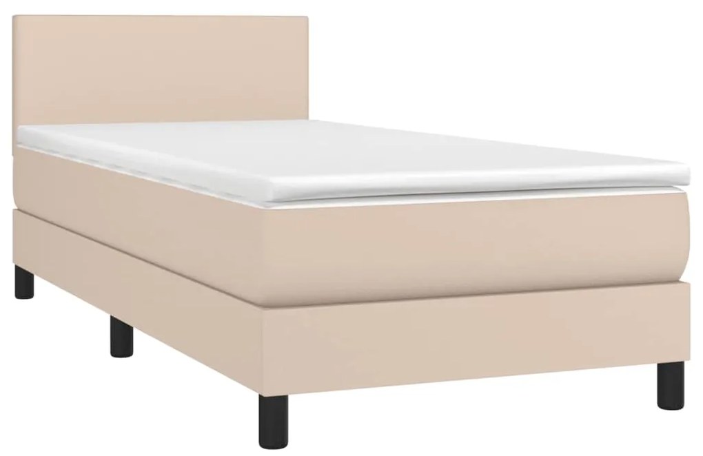 ΚΡΕΒΑΤΙ BOXSPRING ΜΕ ΣΤΡΩΜΑ ΚΑΠΟΥΤΣΙΝΟ 100X200ΕΚ.ΑΠΟ ΣΥΝΘ.ΔΕΡΜΑ 3140992