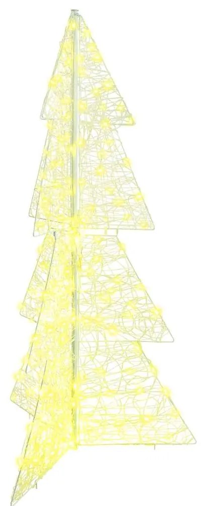vidaXL Χριστουγεννιάτικο Δέντρο με 160 LED Θερμό λευκό 150 cm Ακρυλικό