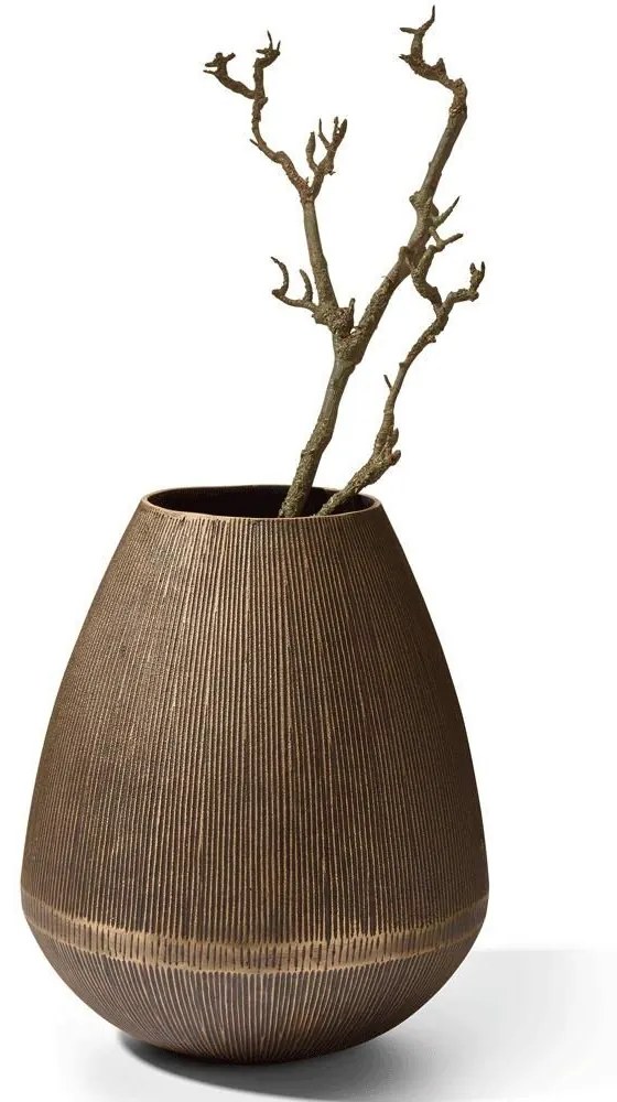 Βάζο Sarafina 238033 28x33cm Bronze Philippi Aluminium