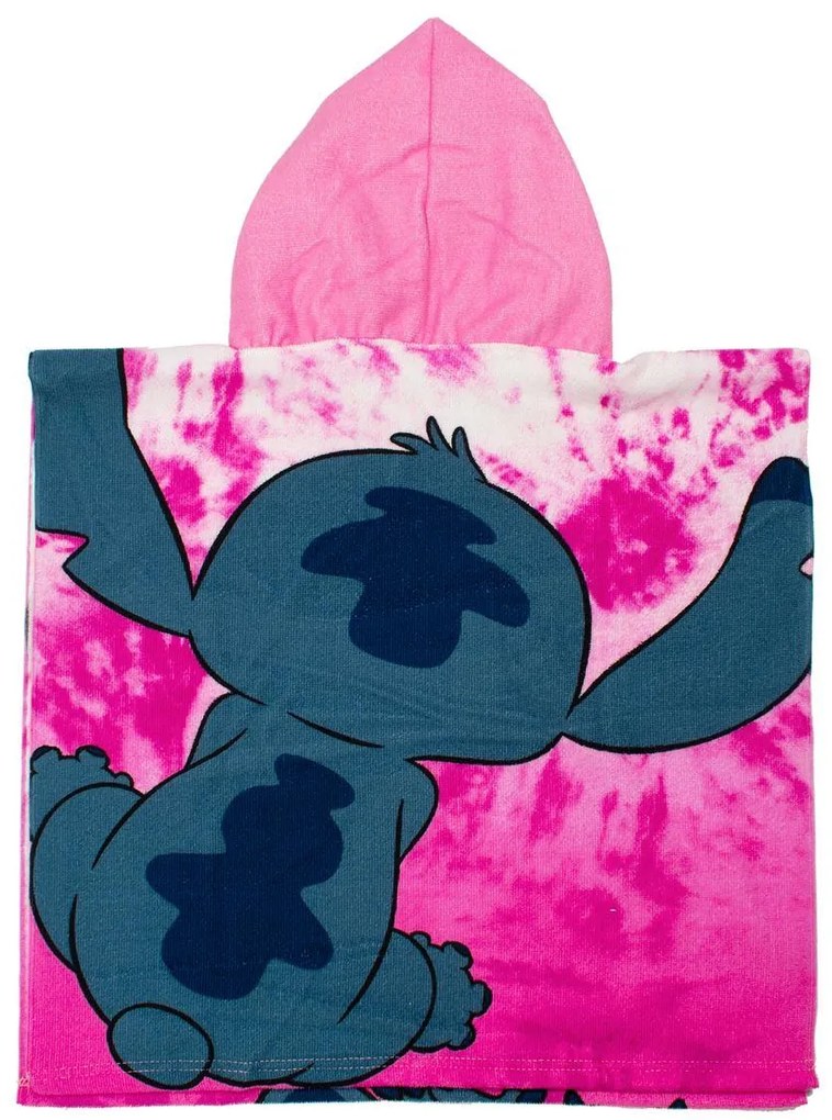 Πόντσο Θαλάσσης Quick Dry Disney Home Lilo &amp; Stitch 22 50X100 Pink 100% Microfiber - Disney Home