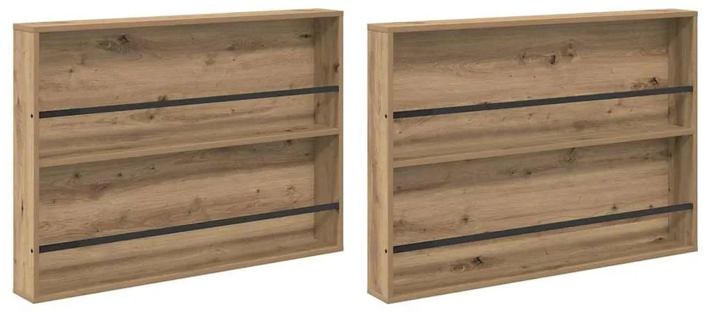 vidaXL Ράφι Περιοδικών με ράφι 2 pcs Artisan Oak 100 x 12 x 70 εκ
