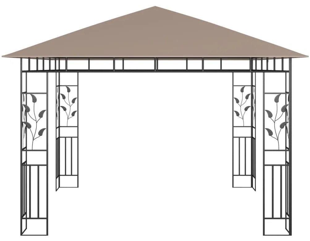 ΚΙΟΣΚΙ ΜΕ ΑΝΤΙΚΟΥΝΟΥΠΙΚΟ ΔΙΧΤΥ TAUPE 3X3X2,73 Μ. / 180 ΓΡ./Μ² 312251