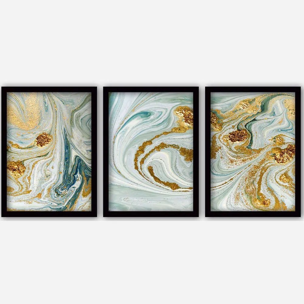 Κάδρα (Σετ 3Τμχ) 364LUL1288 35x45cm Multi Wallity Vertical Πλαστικό,Mdf