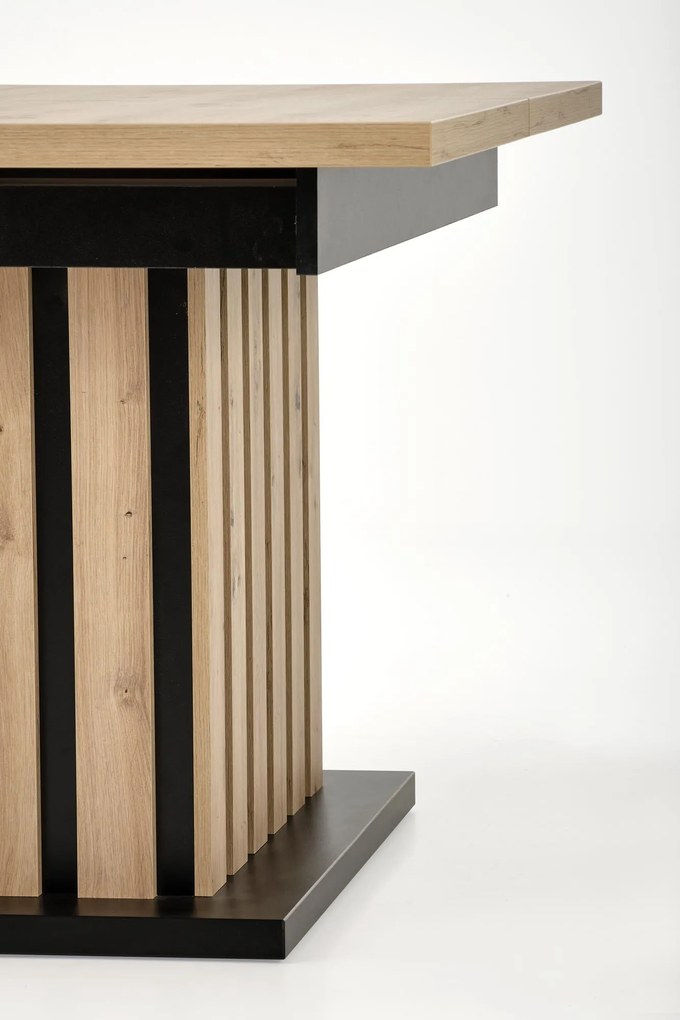 LAMELLO extension table, artisan oak / black