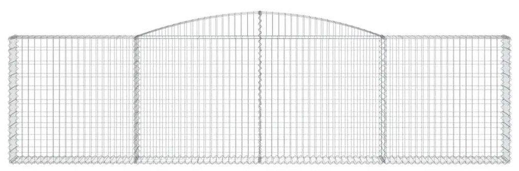 vidaXL Συρματοκιβώτια Τοξωτά 6 τεμ. 400x30x100/120 εκ. Γαλβαν. Ατσάλι