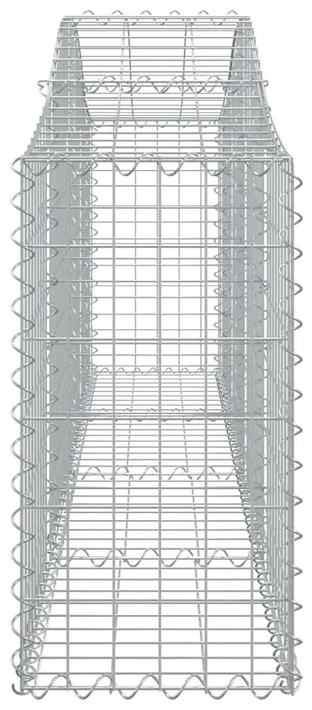 vidaXL Συρματοκιβώτια Τοξωτά 25 τεμ. 200x30x60/80 εκ. Γαλβαν. Ατσάλι