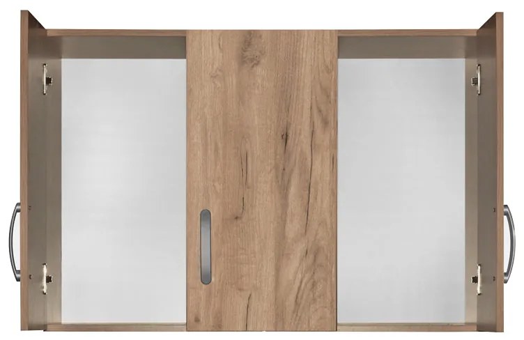 Πατάρι ντουλάπας Zelia pakoworld τρίφυλλο oak 90x42x60εκ