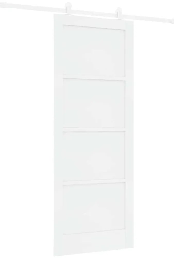 vidaXL Σετ Συρόμενης Πόρτας Λευκό 83 x 211 εκ.