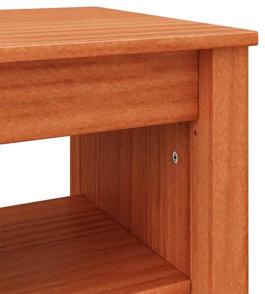 vidaXL Πάγκος για παπούτσια με ράφι Κερωτό καφέ 160 x 36,5 x 50 εκ.