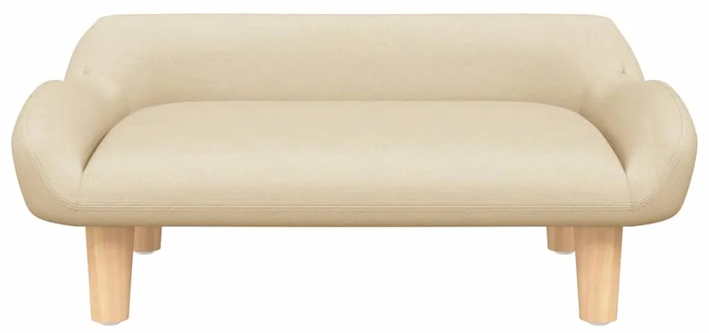 vidaXL Καναπές Παιδικός κρεμ 70x40x24 εκ. από Ύφασμα