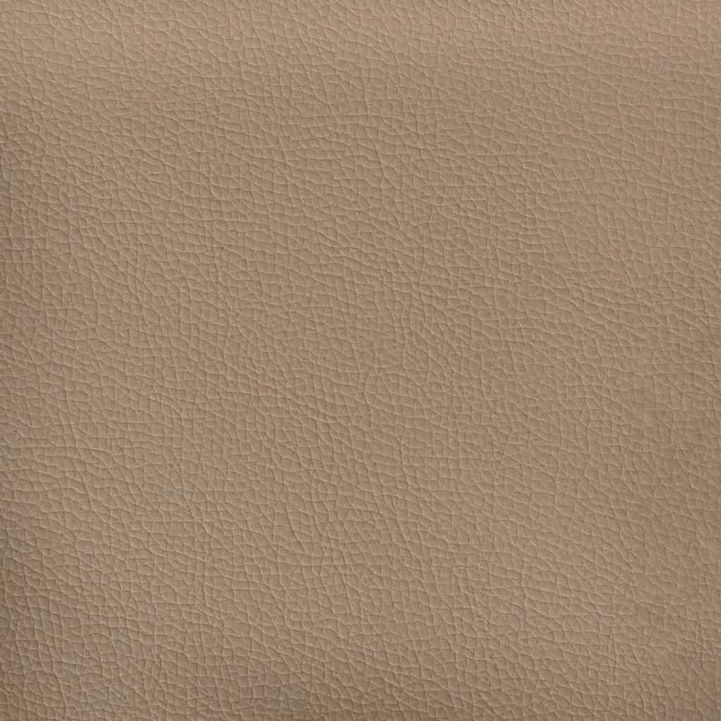 Οθωμανικό κρεβάτι με στρώματα Cappucino 200x200cm Faux Leather - Καφέ