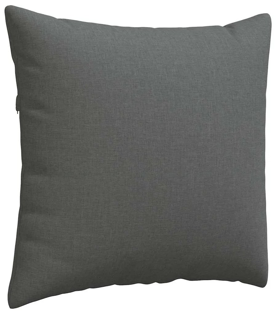 vidaXL Μαξιλάρι Καναπέ 2 pcs Σκούρο Γκρι 50 x 50 cm ύφασμα