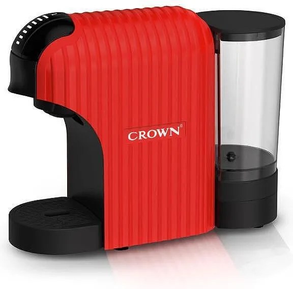 Μηχανή εσπρέσο 7σε1 Crown CCM-1532R, 20 bar, 0,9 l, 7 προσαρμογείς, ενδείξεις LED, έλεγχος μήκους καφέ, κόκκινο/μαύρο