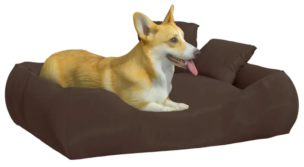vidaXL Μαξιλάρι Σκύλου Καφέ 75 x 58 x 18 εκ. Ύφασμα Oxford