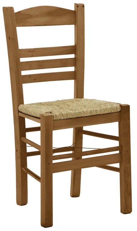 Καρέκλα καφενείου με ψάθα Ronson-Charchie καρυδί ξύλο 42x40x89εκ Υλικό: WOOD - SEAGRASS 200-000741