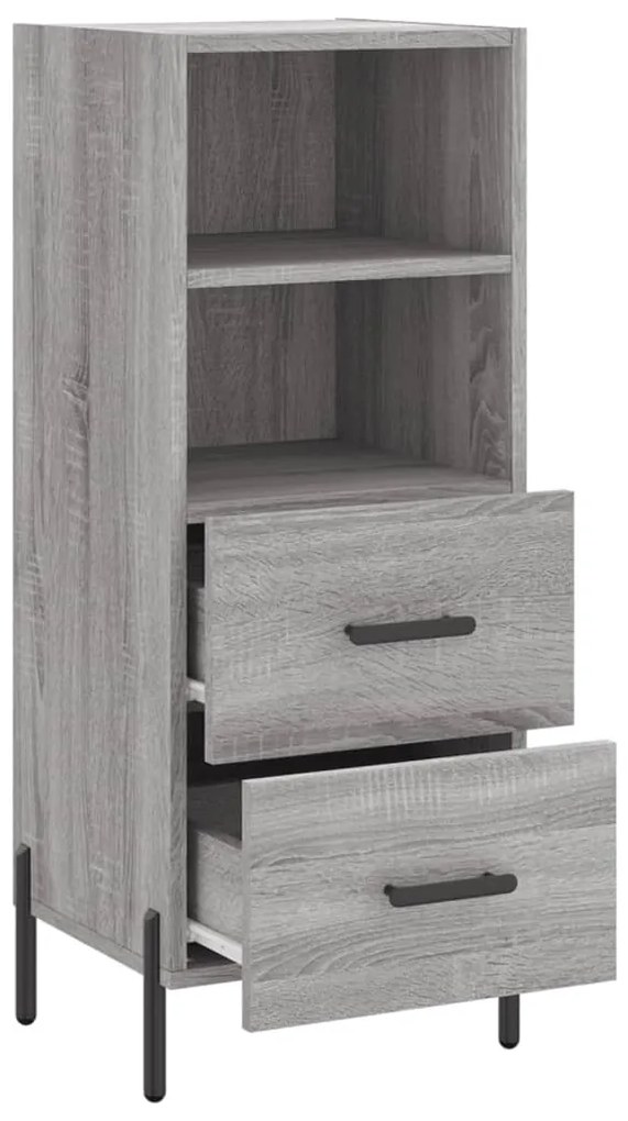 vidaXL Ντουλάπι Γκρι Sonoma 34,5x34x90 εκ. από Επεξεργασμένο Ξύλο
