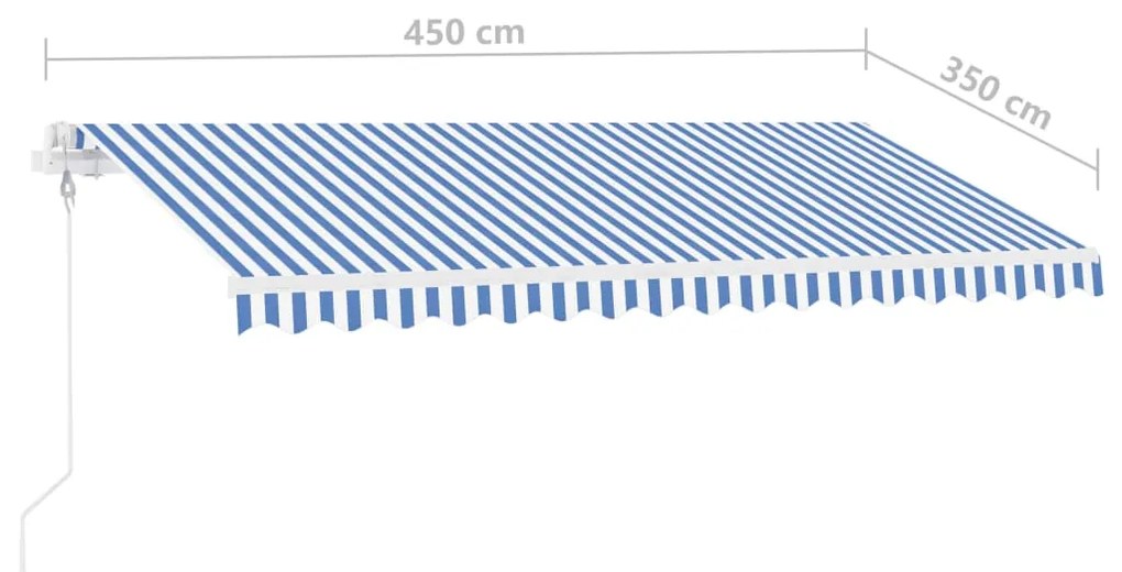 ΤΕΝΤΑ ΑΥΤΟΜΑΤΗ ΜΕ LED &amp; ΑΙΣΘ. ΑΝΕΜΟΥ ΜΠΛΕ/ΛΕΥΚΗ 450 X 350 ΕΚ. 3069651