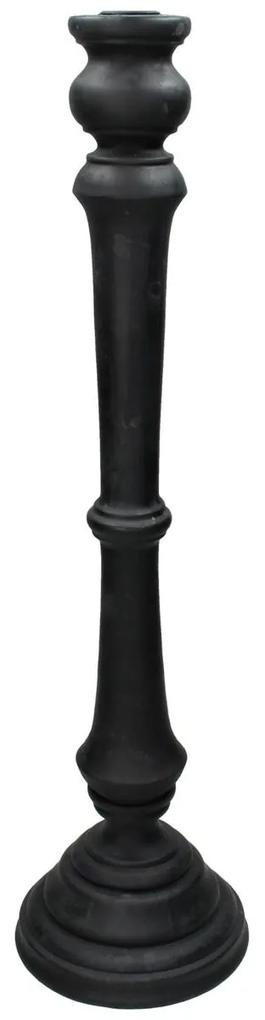 Κηροπήγιο ArteLibre Μαύρο Polyresin 15x15x55cm