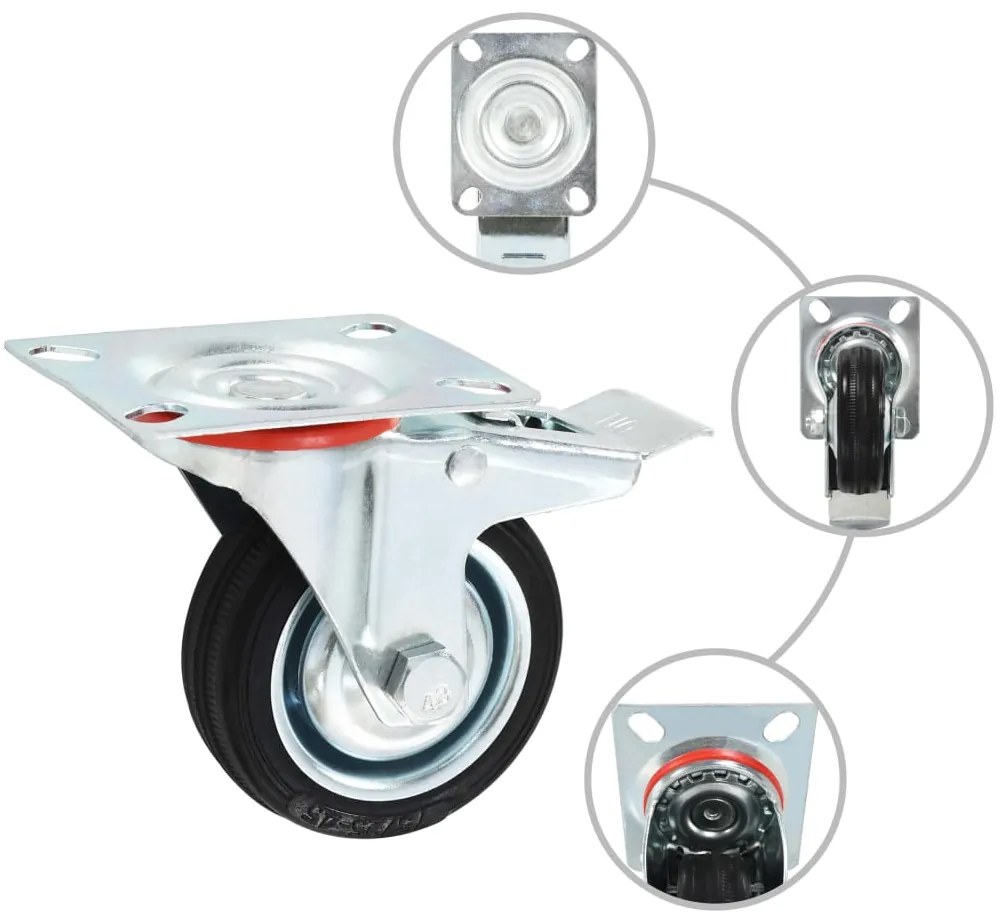 vidaXL Ρόδες Περιστρεφόμενες 32 τεμ. 75 χιλ.