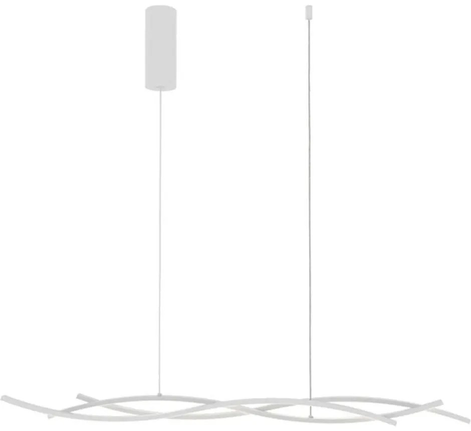 Φωτιστικό Οροφής Kinetic LED-KINETIC-S-BCO 40W Led 118x105cm White Luce Ambiente Design Αλουμίνιο