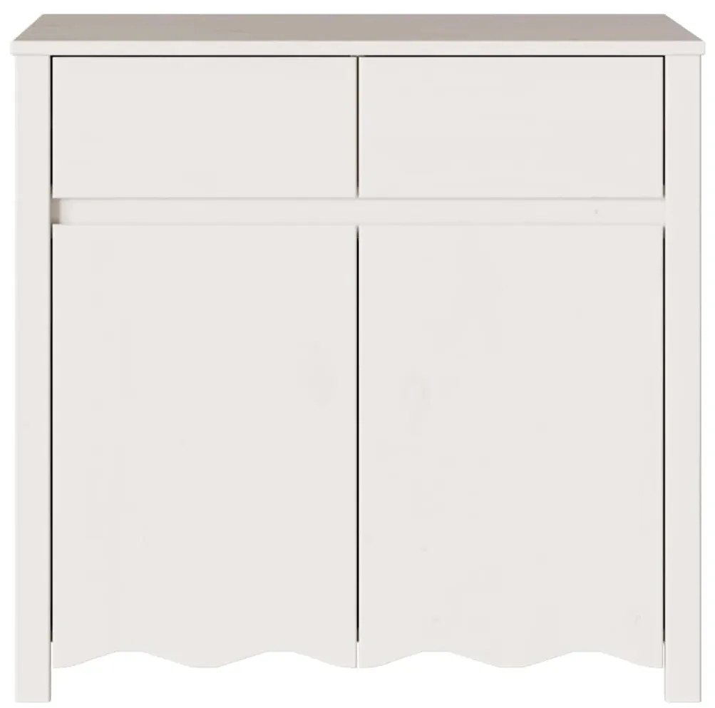 vidaXL Πλαϊνό γραφείο Drammen Λευκό 79 x 43 x 75.5 εκ