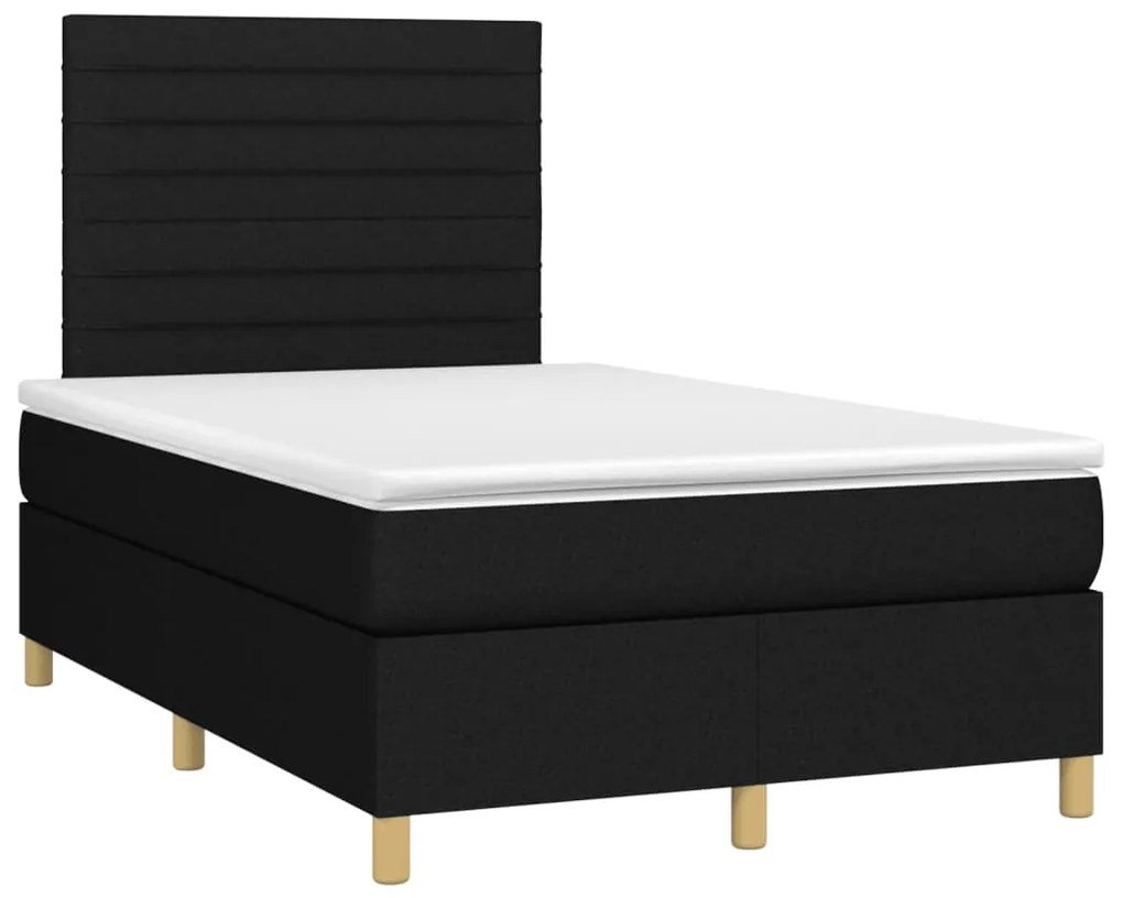 ΚΡΕΒΑΤΙ BOXSPRING ΜΕ ΣΤΡΩΜΑ ΜΑΥΡΟ 120X200 ΕΚ. ΥΦΑΣΜΑΤΙΝΟ 3142403