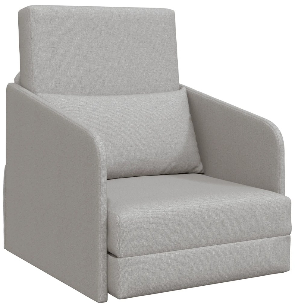 vidaXL Καναπές Κρεβάτι 2-σε-1 Συννέφο Γκρι 65x80x83 εκ. Υφάσματος
