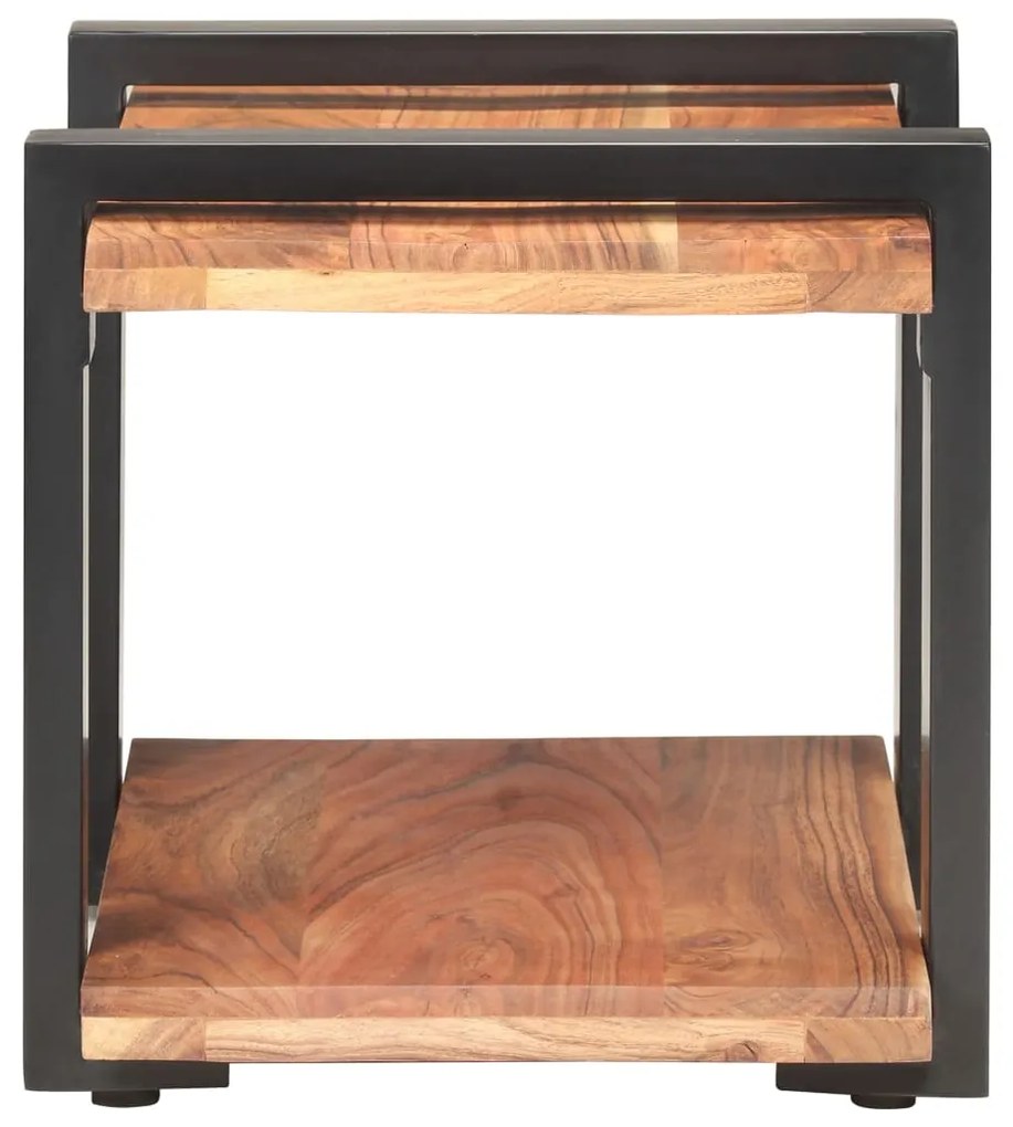 vidaXL Κομοδίνο 50 x 40 x 40 εκ. από Μασίφ Ξύλο Ακακίας