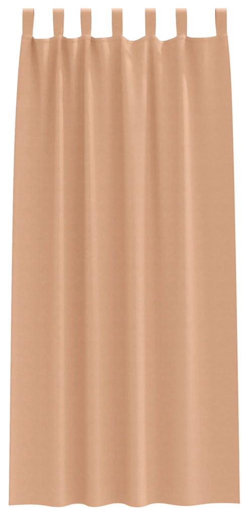 vidaXL Κουρτίνες 2 pcs Ανοιχτό καφέ 245 x 140 εκ. Πολυεστέρας