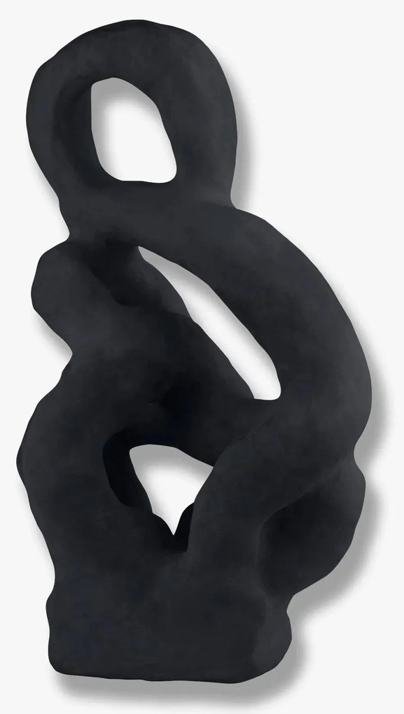 Διακοσμητικό Γλυπτό Art Piece - Πέτρα Ρητίνης Μαύρο W19 x L14 x H32 cm METTE DITMER