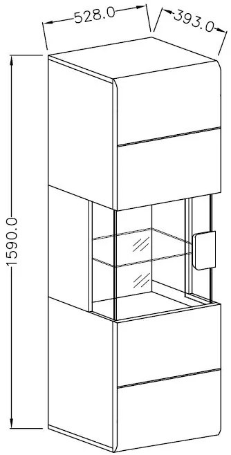 Κρεμαστή βιτρίνα Toldo 7-Anthraki - Fusiko