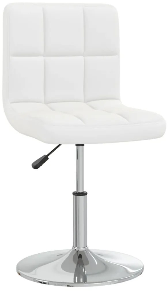 Καρέκλα Τραπεζαρίας Λευκή από Συνθετικό Δέρμα