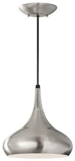Κρεμαστό Φωτιστικό Οροφής 1xE27  Φ25cm  Beso Elstead Lighting-FE-BESO-P-M-BS-Ασημί FE-BESO-P-M-BS