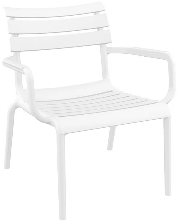 PARIS LOUNGE WHITE ΠΟΛ/ΝΑ ΠΟΛ/ΝΙΟΥ - (68X70X40/76εκ.), Χρώμα: WHITE - SIESTA