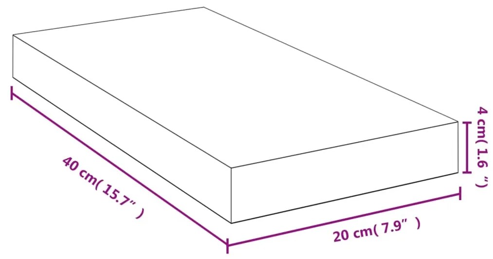 vidaXL Ράφι Τοίχου 40x20x4 εκ. από Μπαμπού