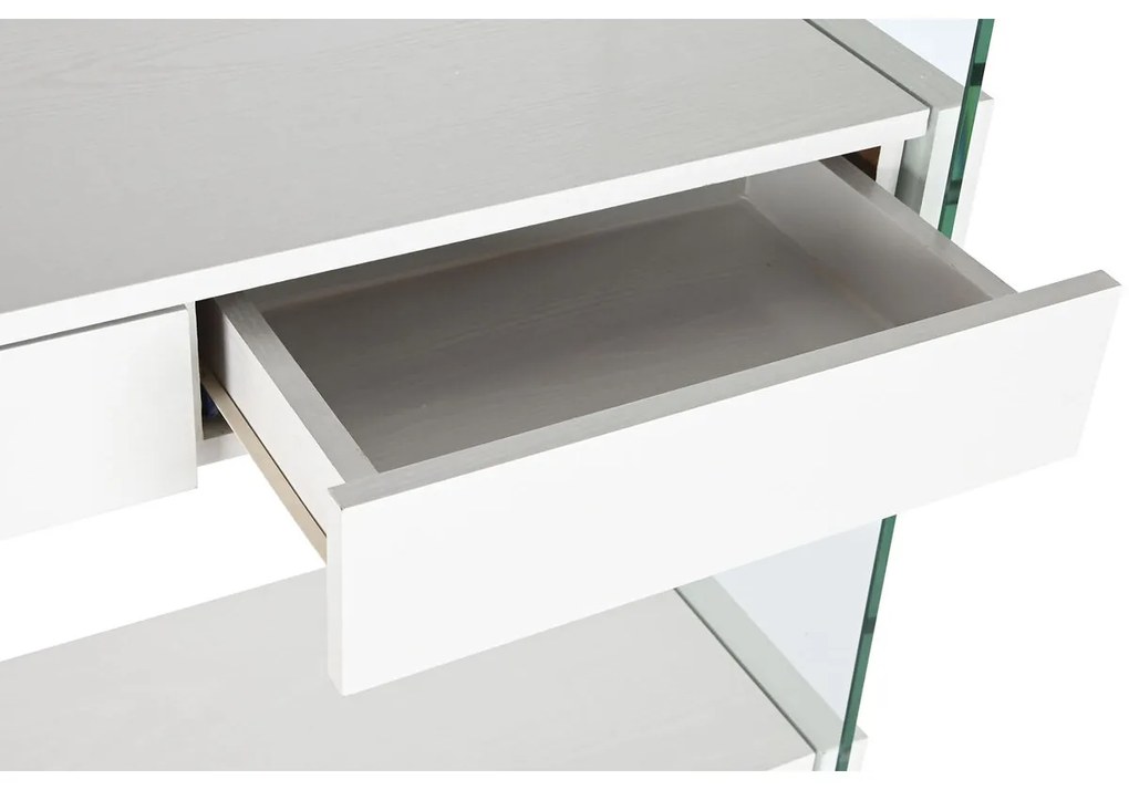 Ράφια DKD Home Decor Λευκό Διαφανές Κρυστάλλινο Ξύλο MDF 90 x 35 x 180 cm (1)