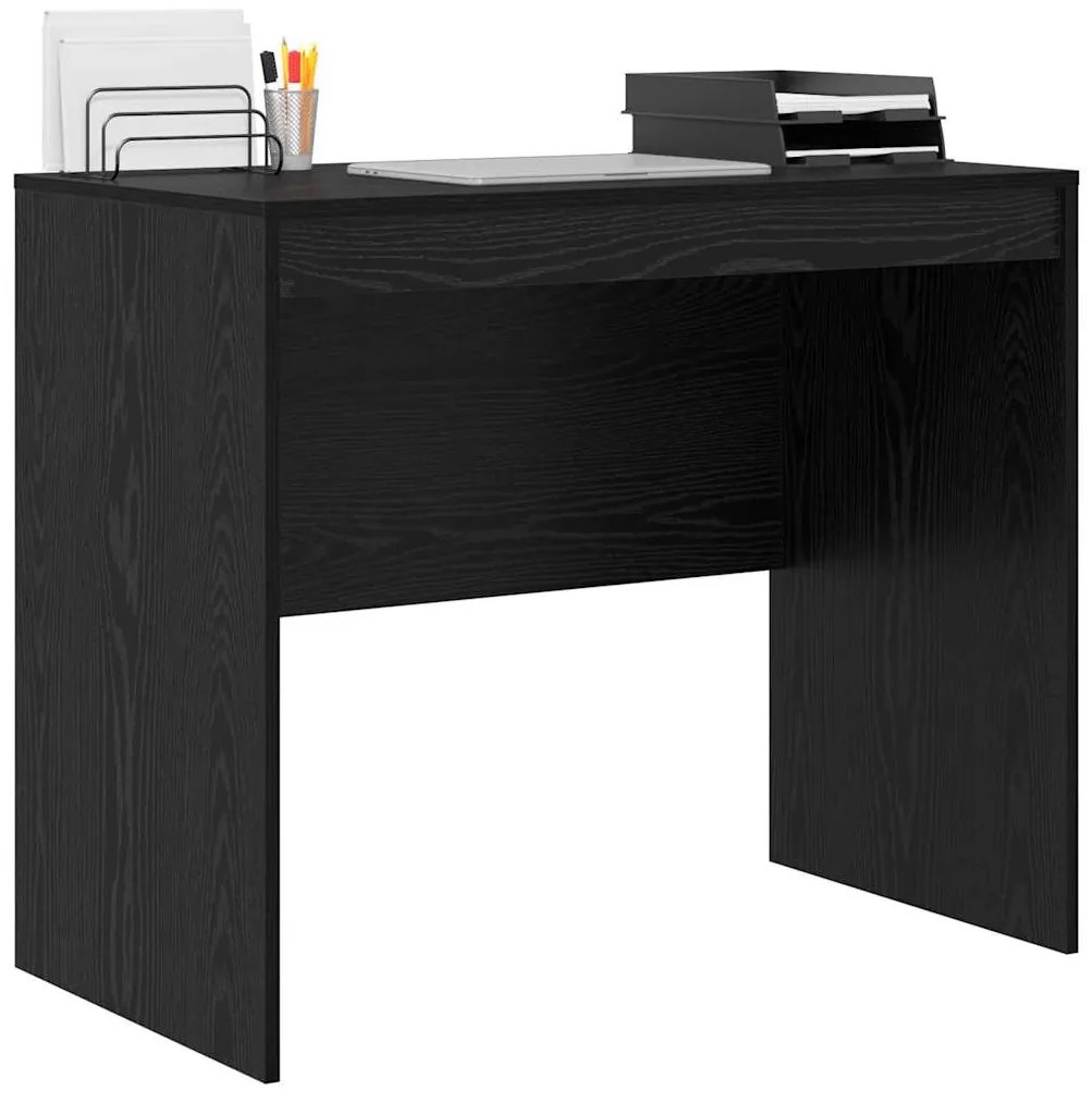 vidaXL Γραφείο Μαύρη δρυς 90 x 50 x 76 εκ. Επεξεργασμένο ξύλο