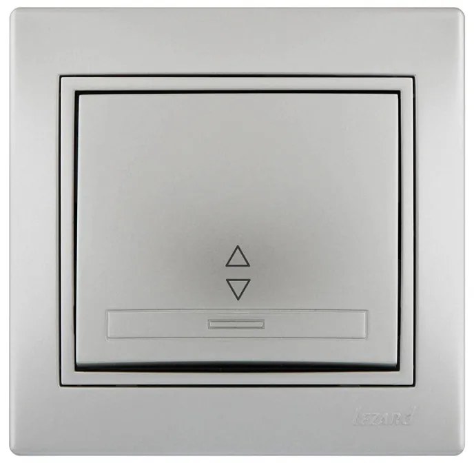 Lezard Διακόπτης A/R Ασημί Mira (Πλήρης) 701.1010105
