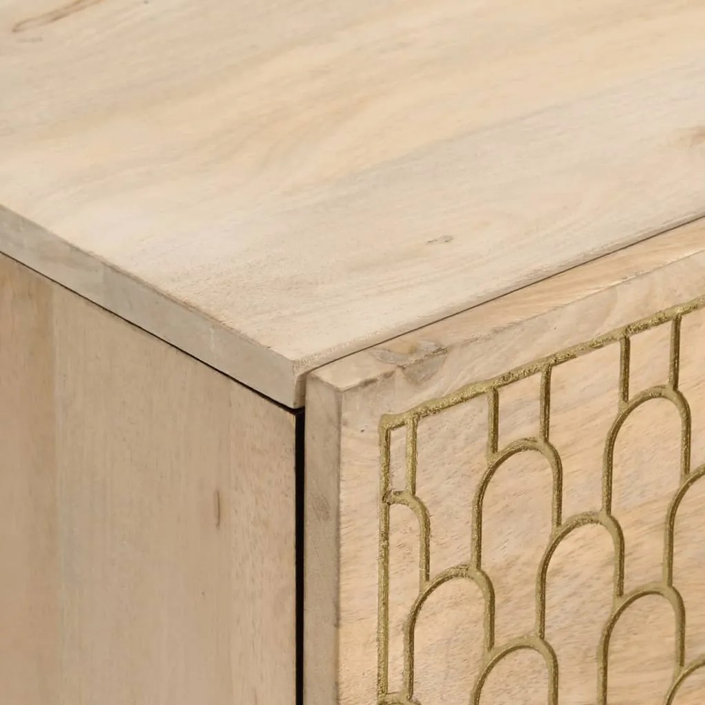 vidaXL Κομοδίνο 40 x 33 x 46 εκ. από Μασίφ Ξύλο Μάνγκο