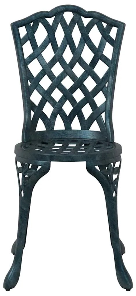 vidaXL Καρέκλα Κήπου 2 pcs Πράσινο 55 x 56.5 x 91εκ Αλουμίνιο