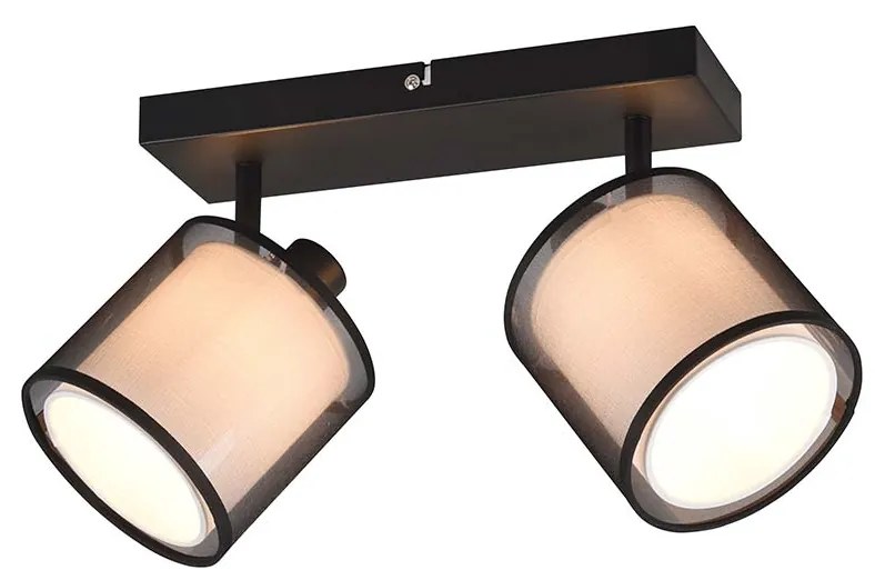 Σποτ Trio Lighting Burton 811400232 Μαύρο - Λευκό