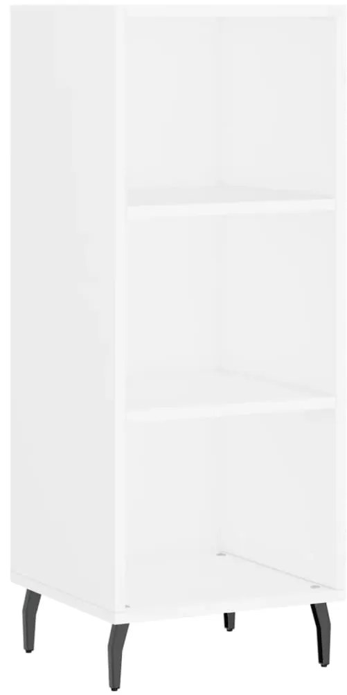 vidaXL Ντουλάπι Λευκό 34,5 x 34 x 180 εκ. από Επεξεργασμένο Ξύλο