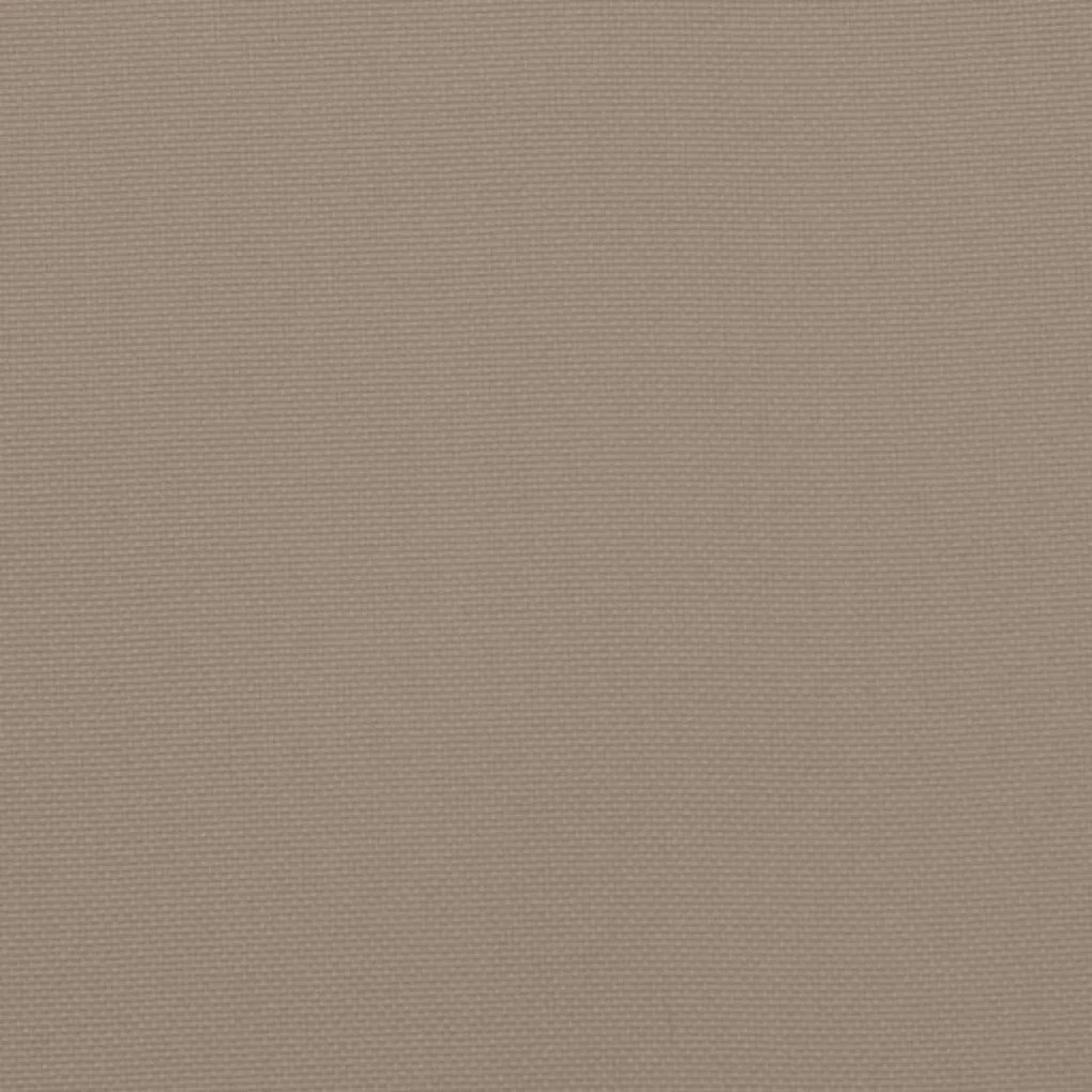 Μαξιλάρι Πάγκου Κήπου Taupe 200x50x7 εκ. Ύφασμα Oxford - Μπεζ-Γκρι