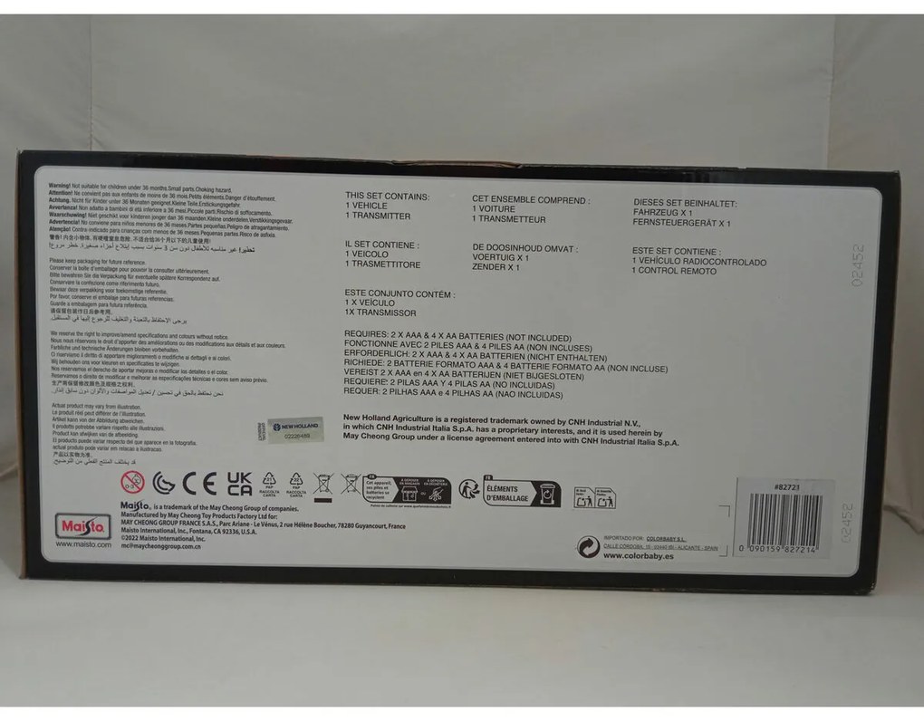 Αυτοκίνητο Radio Control New Holland 37 x 21 x 18 cm (x2)