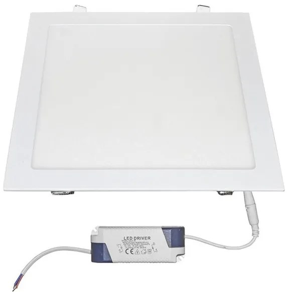 Φωτιστικό PL Χωνευτό 24W SMD Slim Λευκό 6300Κ 21-0252000 Lumen-21-0252000-Λευκό 21-0252000
