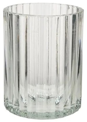 Estia Ποτηράκι Μπάνιου Alivio Γυάλινο 300ml Φ7.8x10cm Λευκό 02-28848