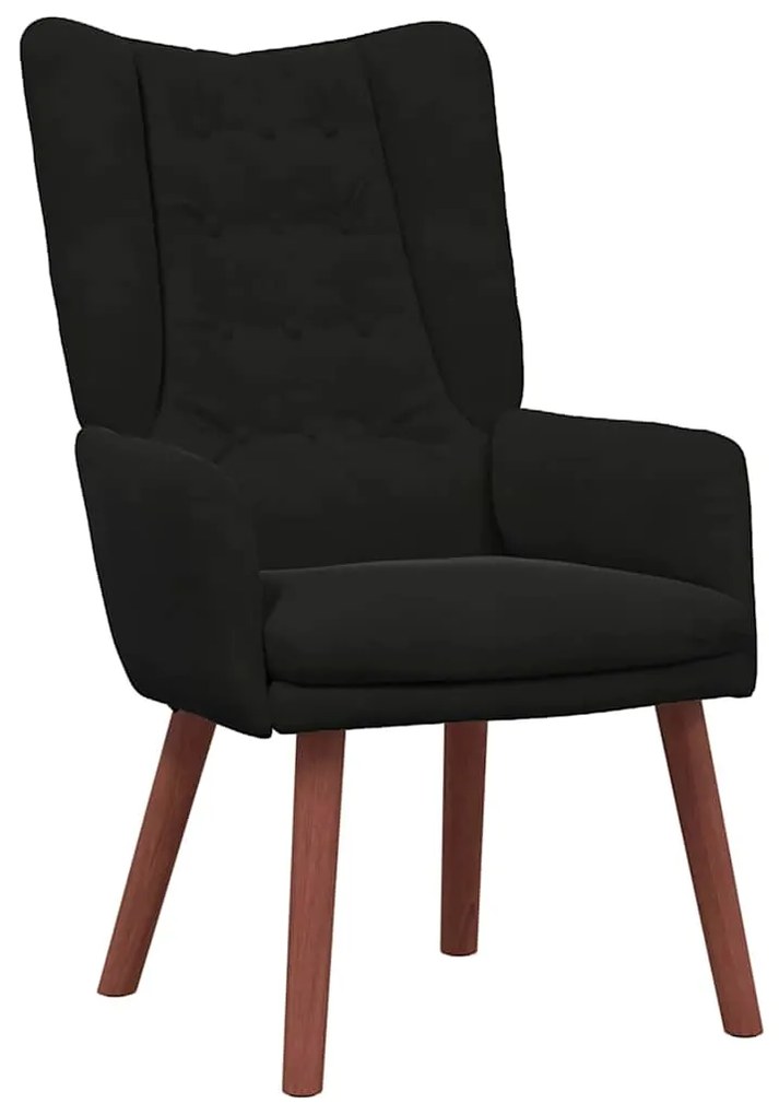 vidaXL Χαλαρωτική Πολυθρόνα Μαύρο 63 x 67 x 94 εκ. Βελούδο