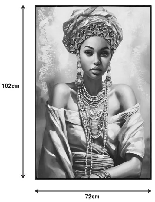 Πίνακας σε καμβά Danniela I Inart 72x4x102εκ 72x4x102 εκ.