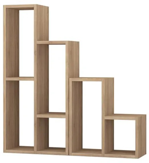 Ραφιέρα - Ανθοστήλη Sule Megapap χρώμα sapphire oak 84x20x89εκ.