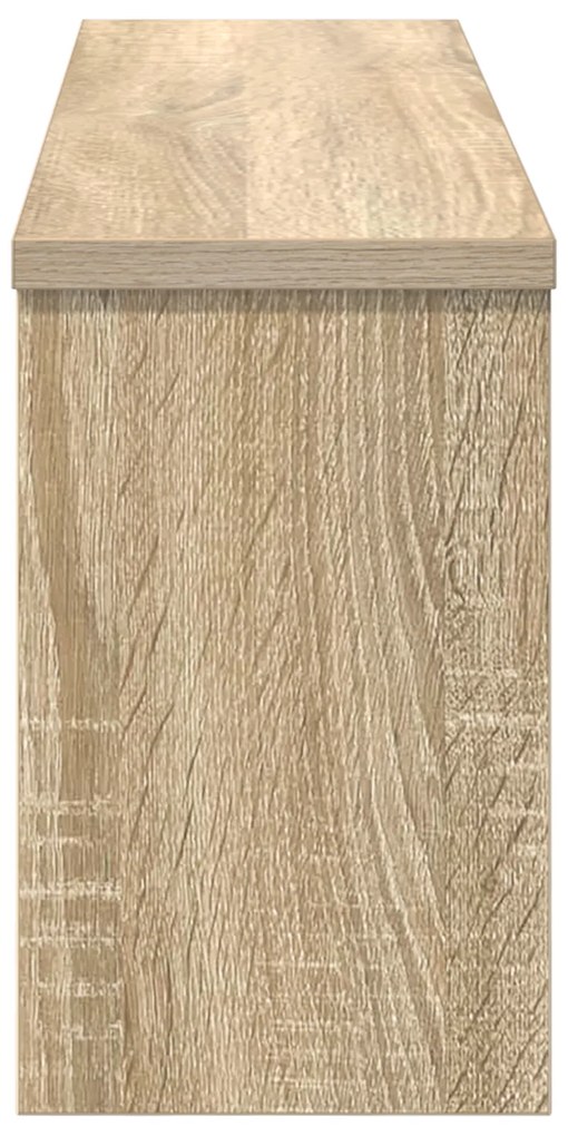 vidaXL Τοίχου Κρεμάστρα Sonoma Δρυς 75 x 16 x 26 εκ Επεξεργασμένο ξύλο